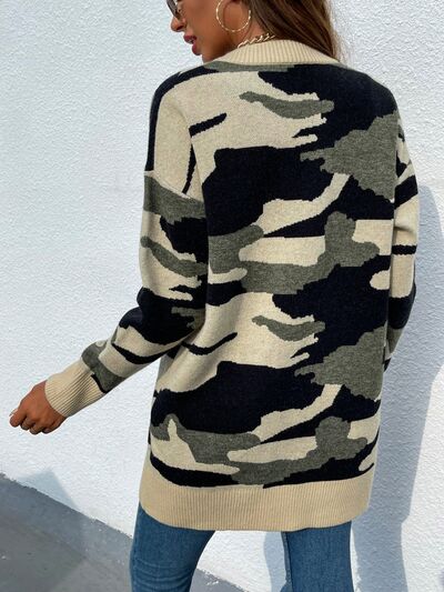 ORA | Camouflaged openvallend vest met schouders