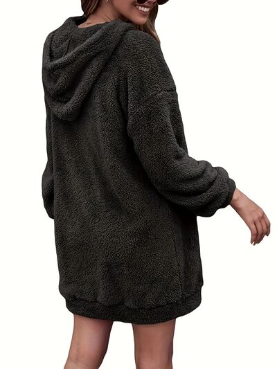 PORTIA | Oversized Hoodie met halflange rits