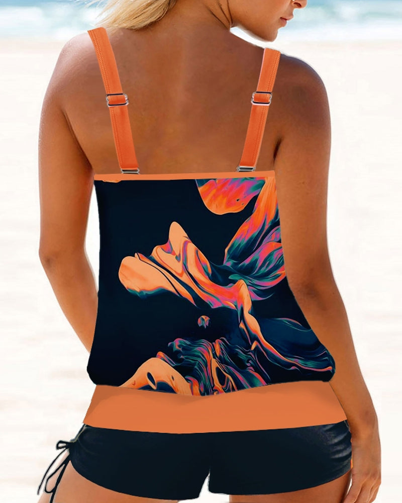 NADINE | Modieus tankini-badpak met patroon