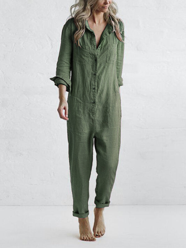 JULIE | Comfortabele jumpsuit met lange mouwen