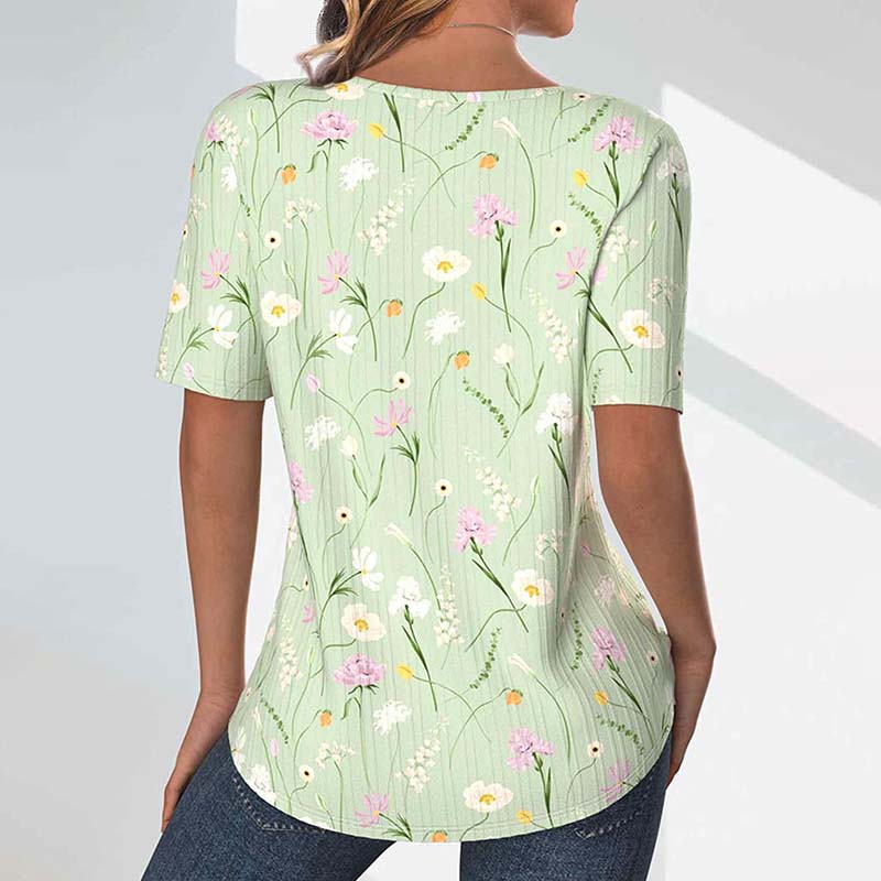 IMELDA | Casual T-shirt met bloemenprint