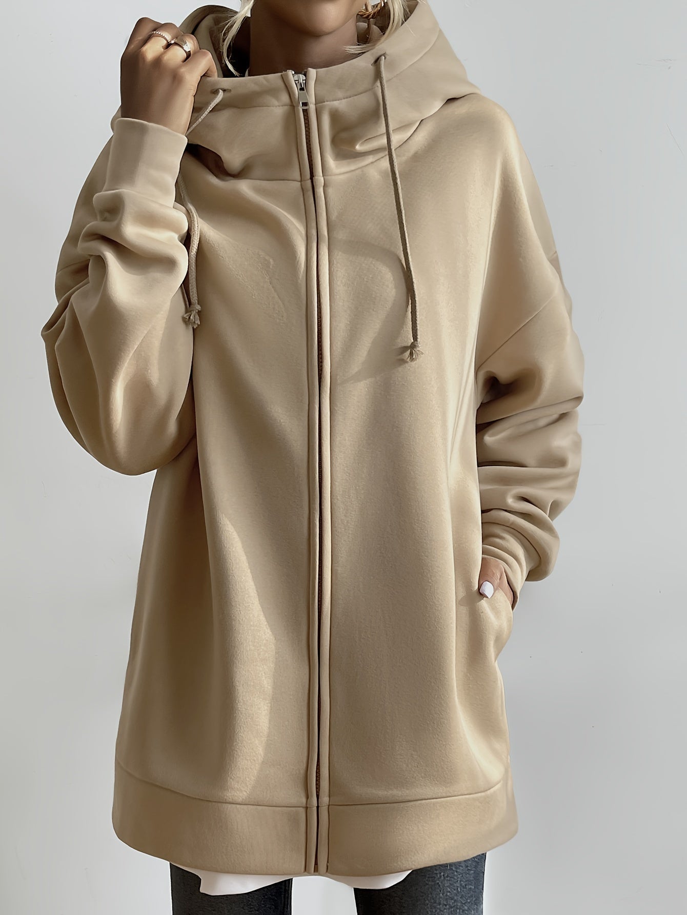 Fiona - casual sport hoodie met rits