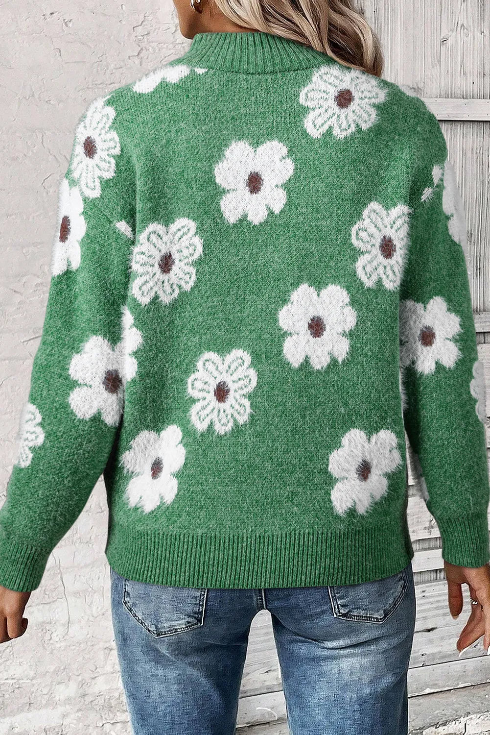 BERENICE | Sweater met lange mouwen en halve rits