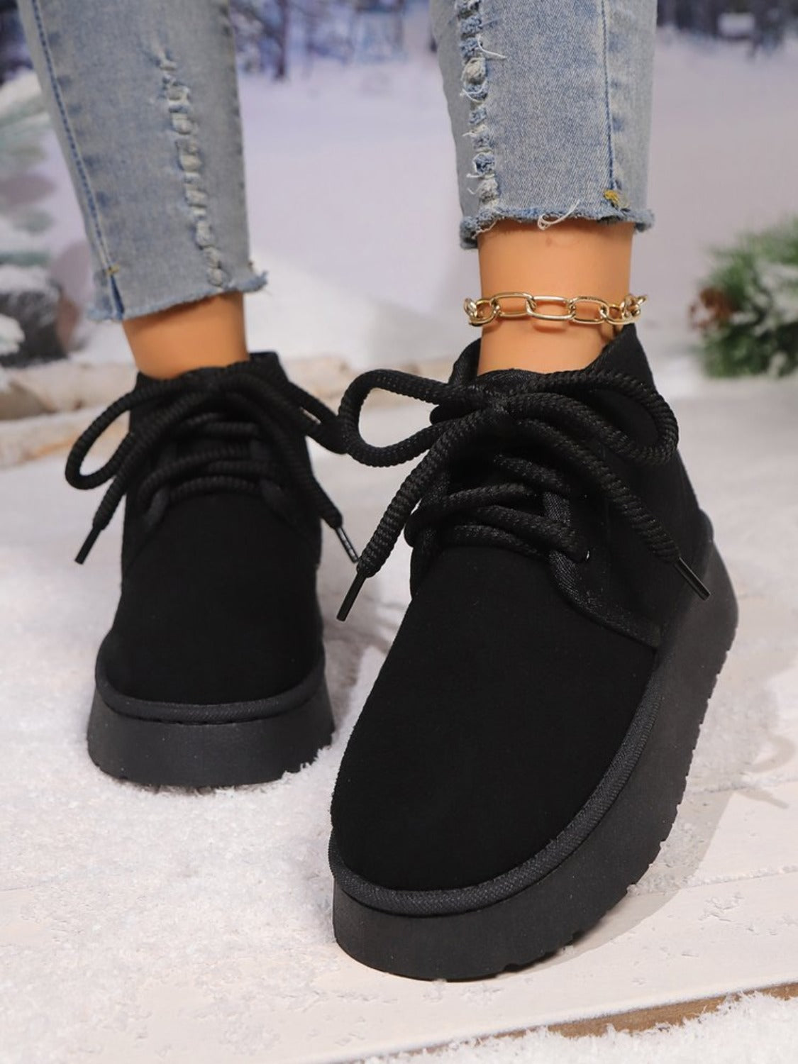 Platform Suede Laarzen