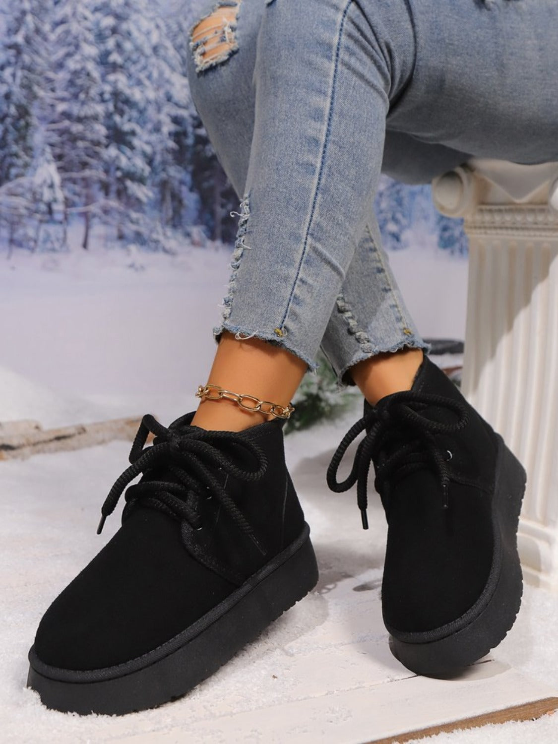 Platform Suede Laarzen