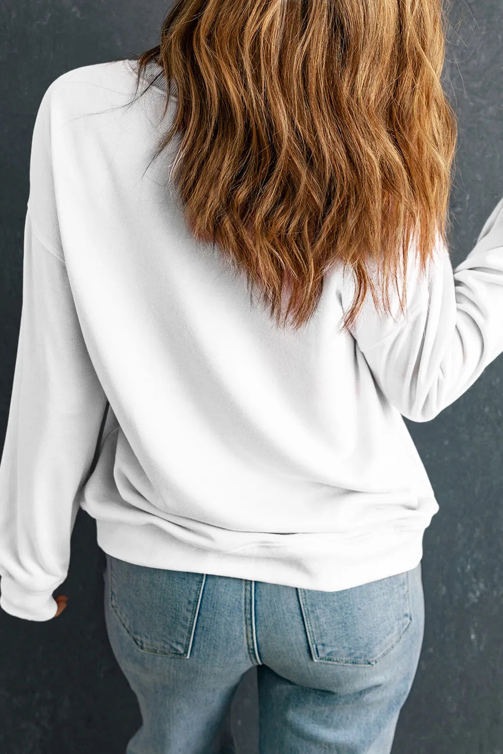 HALLDORA | Luipaard Ronde Hals Lang Sweatshirt