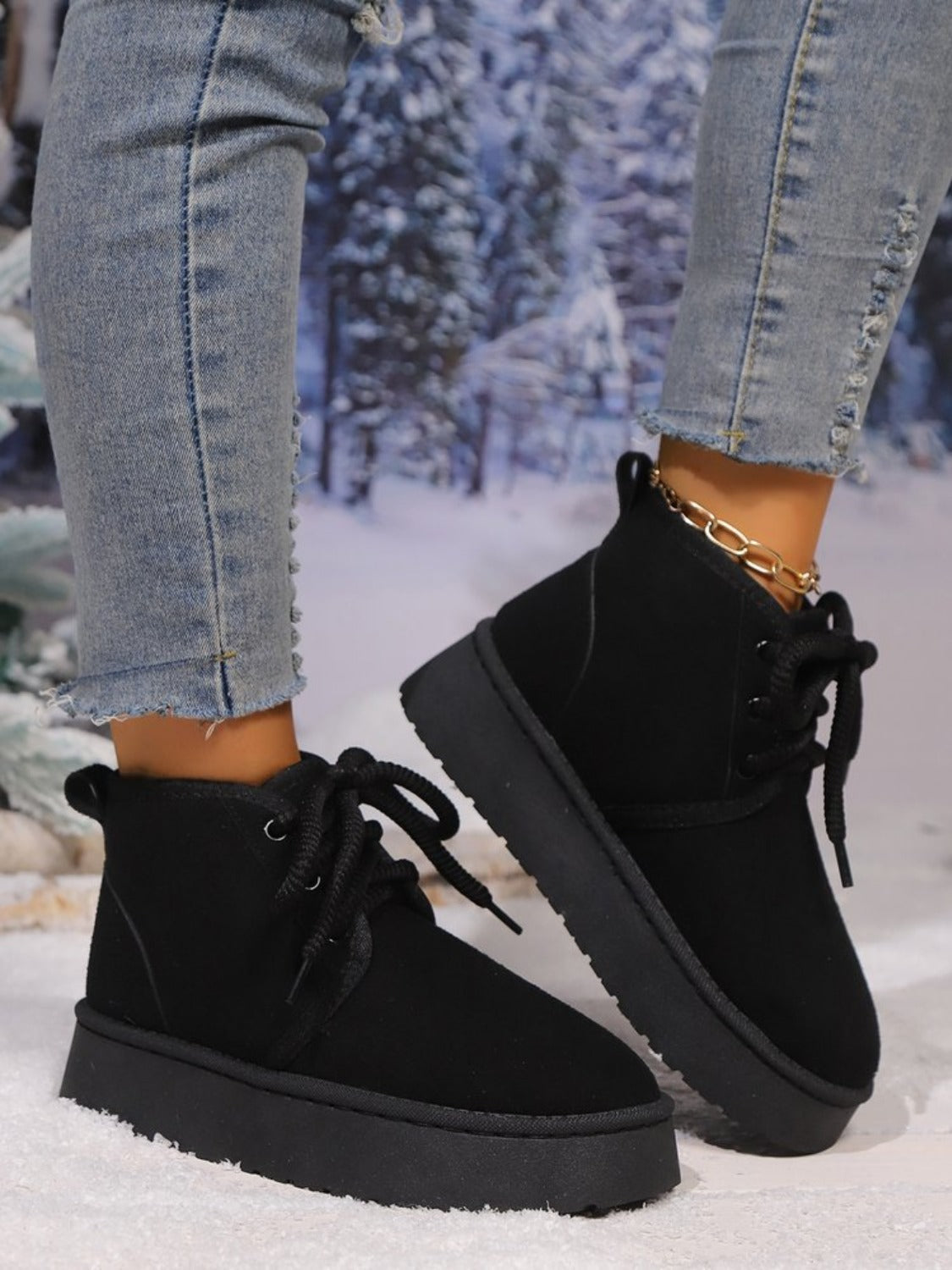 Platform Suede Laarzen