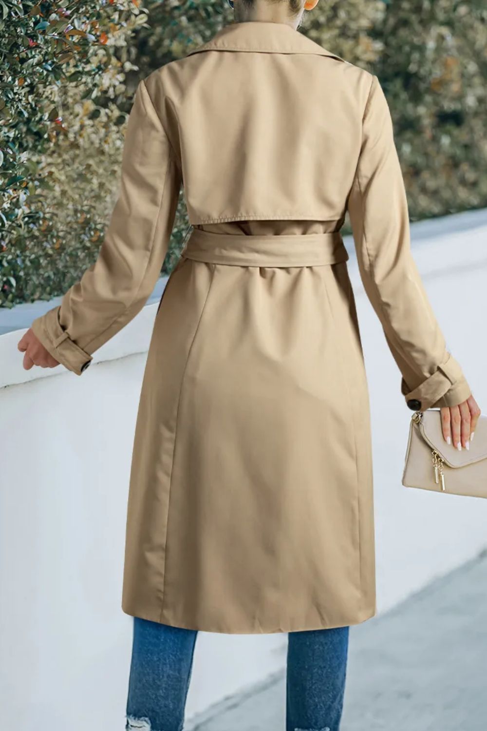 Stijlvolle Beige Dames Trenchcoat