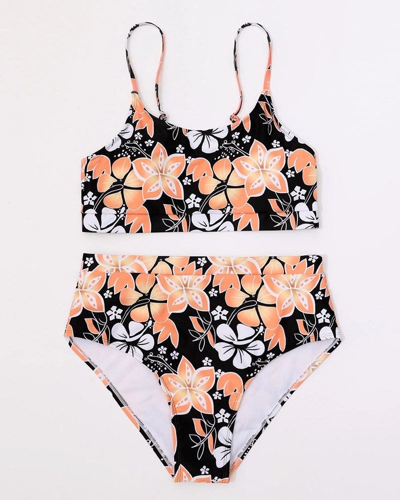 ERA | Bikini met jarretelles en bloemenprint