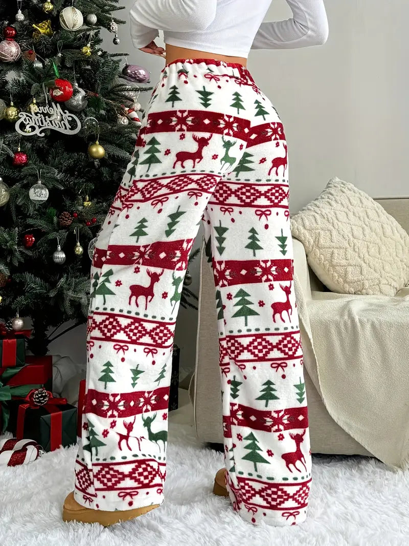 Gebreide Feestelijke Kerstbroek voor Dames