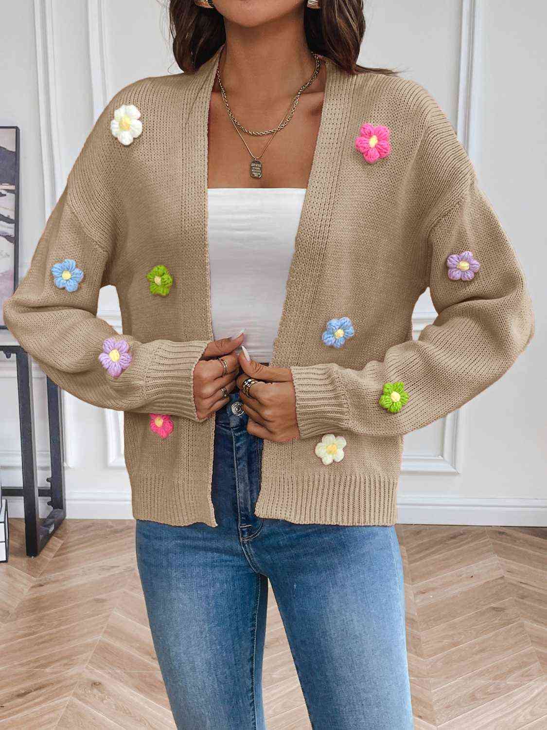 Lotje - Bloemetjes Cardigan voor Dames