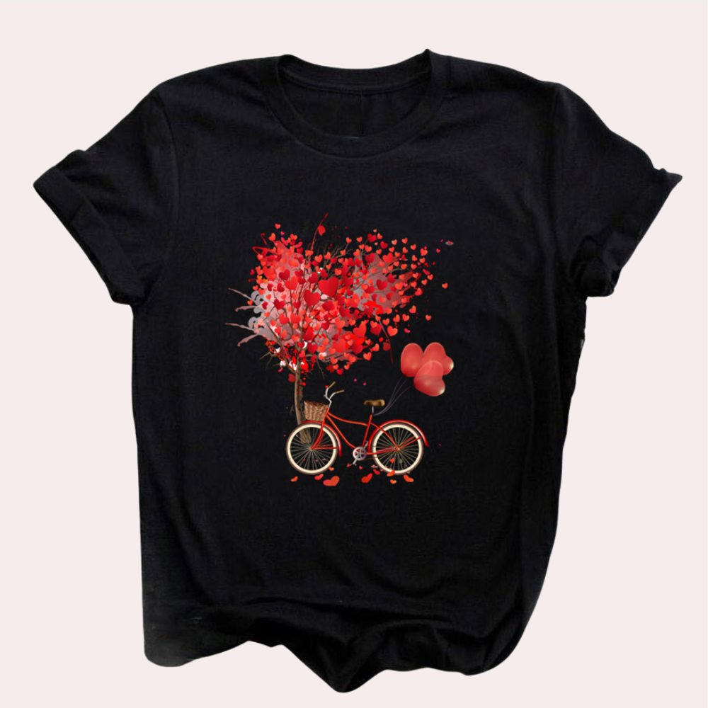 GABRIELLE | Dames T-shirt met een decoratieve print