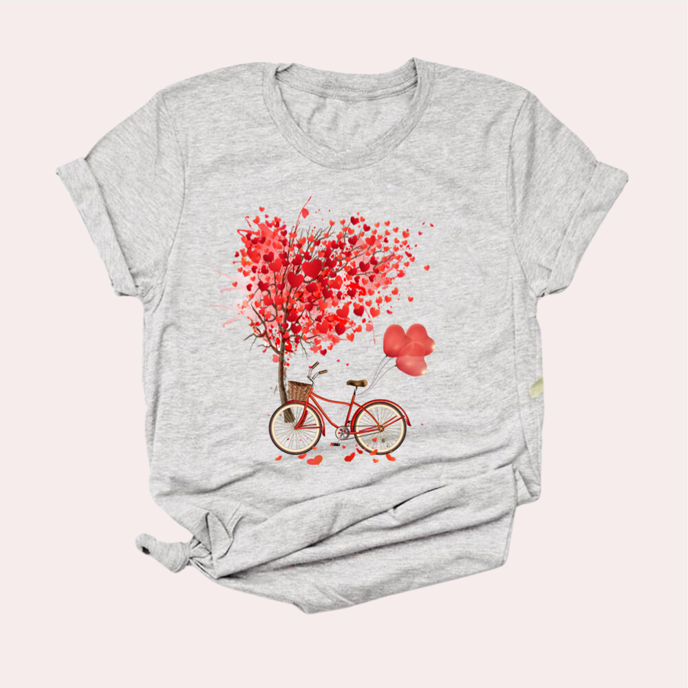 GABRIELLE | Dames T-shirt met een decoratieve print