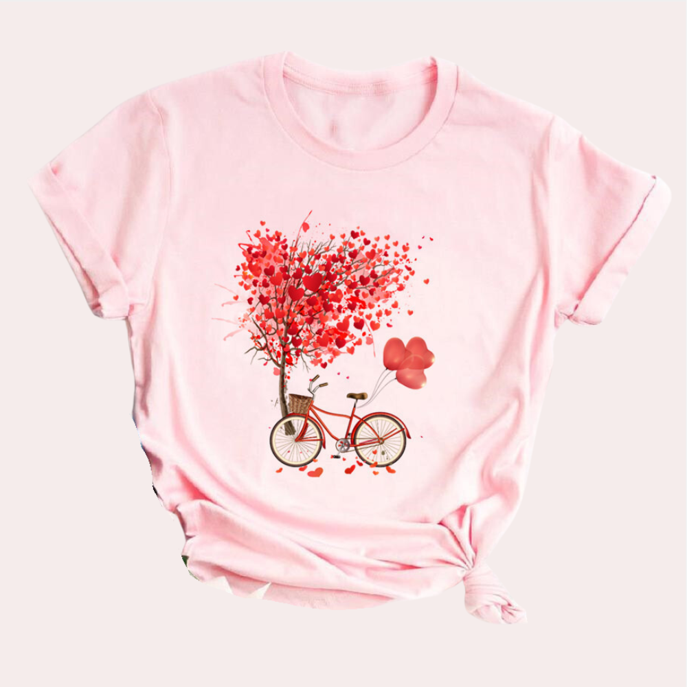 GABRIELLE | Dames T-shirt met een decoratieve print