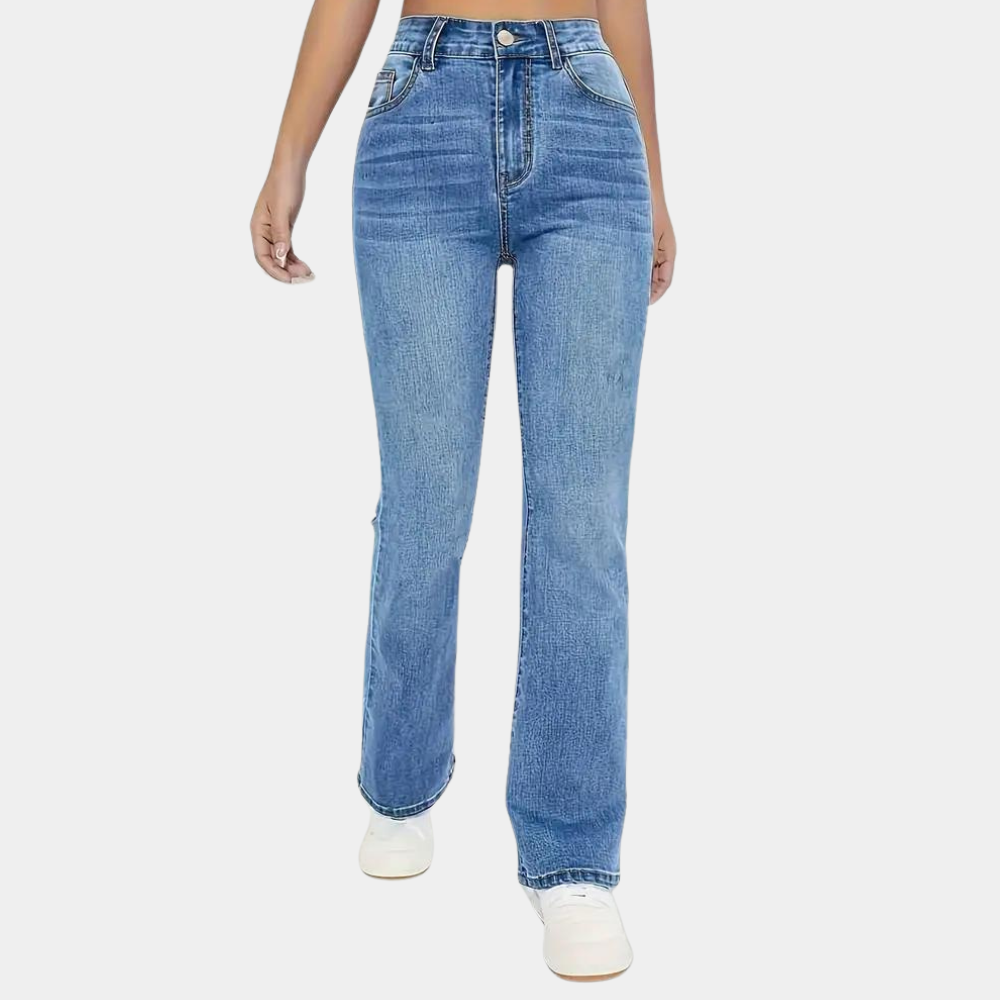 LESLIE | Jeansbroek met hoge taille voor casual wear