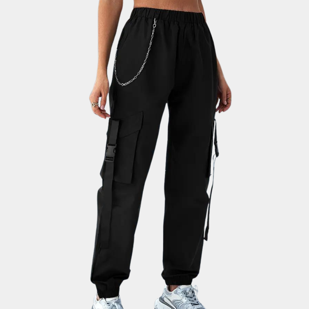 PELIA | Dames joggers met een elastische tailleband