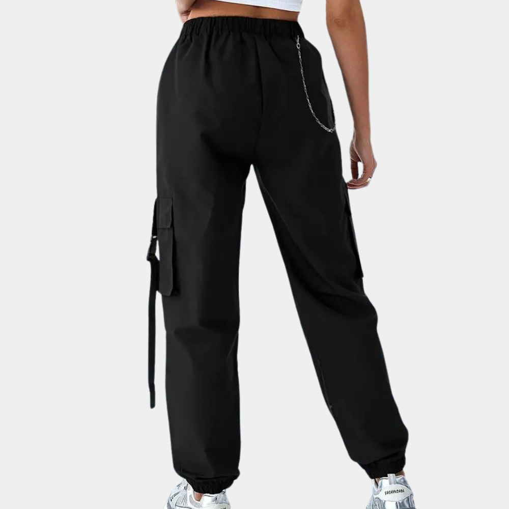 PELIA | Dames joggers met een elastische tailleband