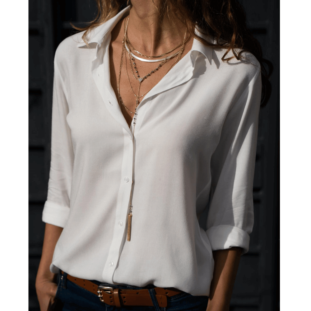 EZRA | Strak comfort blouse die chic definieert