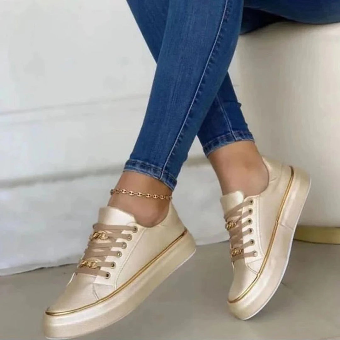 PAYTON Damessneakers | Chique Gouden Accent