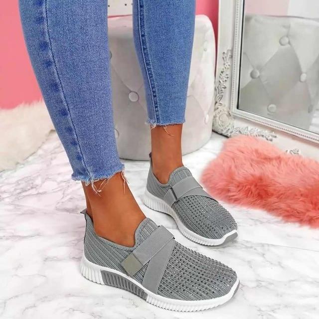 HAILEY | Orthopedische Slip-On Dames Sneakers met Klittenband