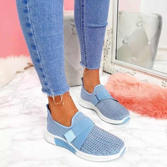 HAILEY | Orthopedische Slip-On Dames Sneakers met Klittenband