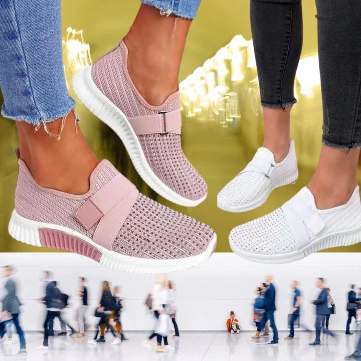 HAILEY | Orthopedische Slip-On Dames Sneakers met Klittenband