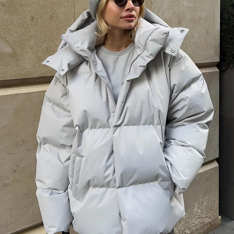 Aura - Elegante Puffy Winterjas voor Vrouwen