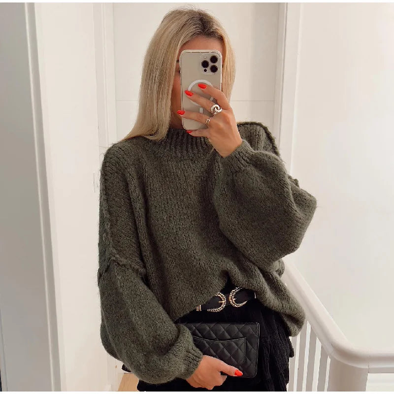 Annie - Fluffy oversized gebreide trui