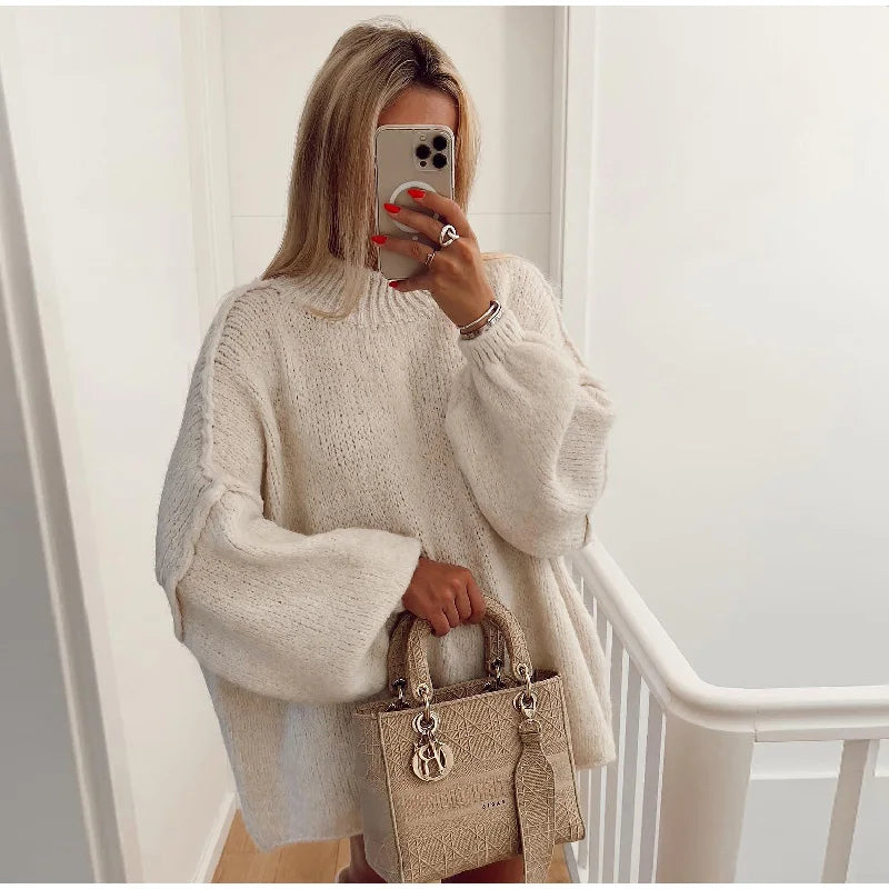 Annie - Fluffy oversized gebreide trui