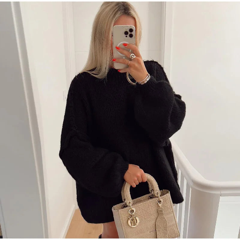 Annie - Fluffy oversized gebreide trui