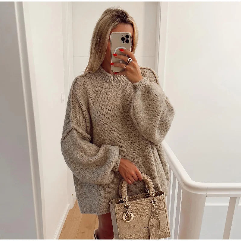 Annie - Fluffy oversized gebreide trui