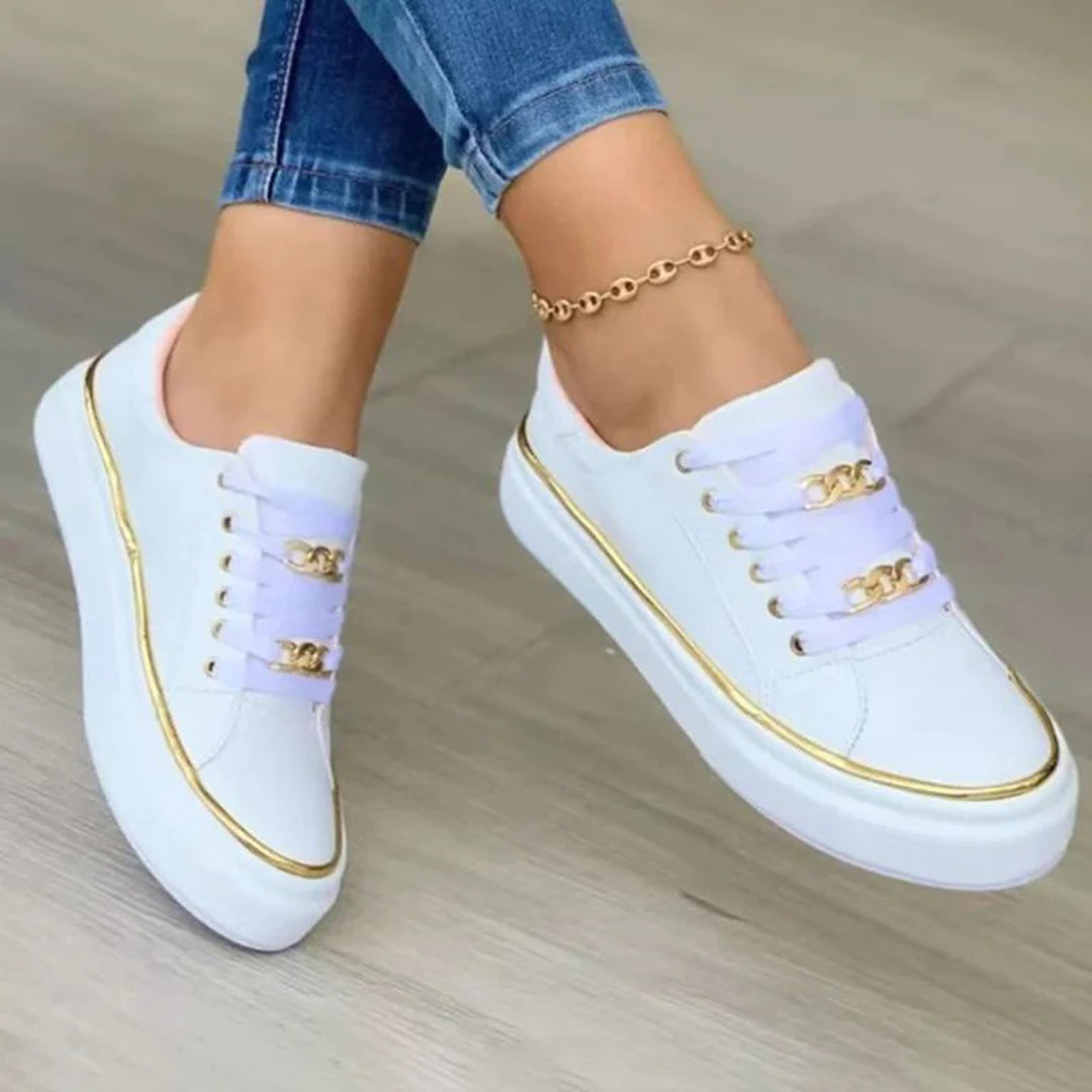 PAYTON Damessneakers | Chique Gouden Accent