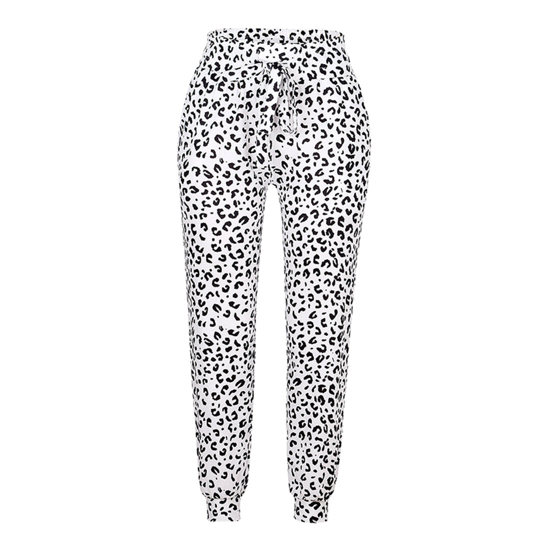 RAELYNN | Broek versierd met luipaardprint