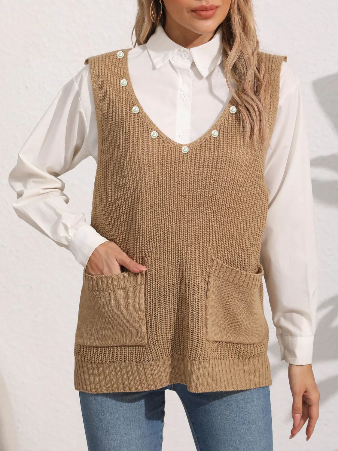 Luna - V-neck Sweater Vest