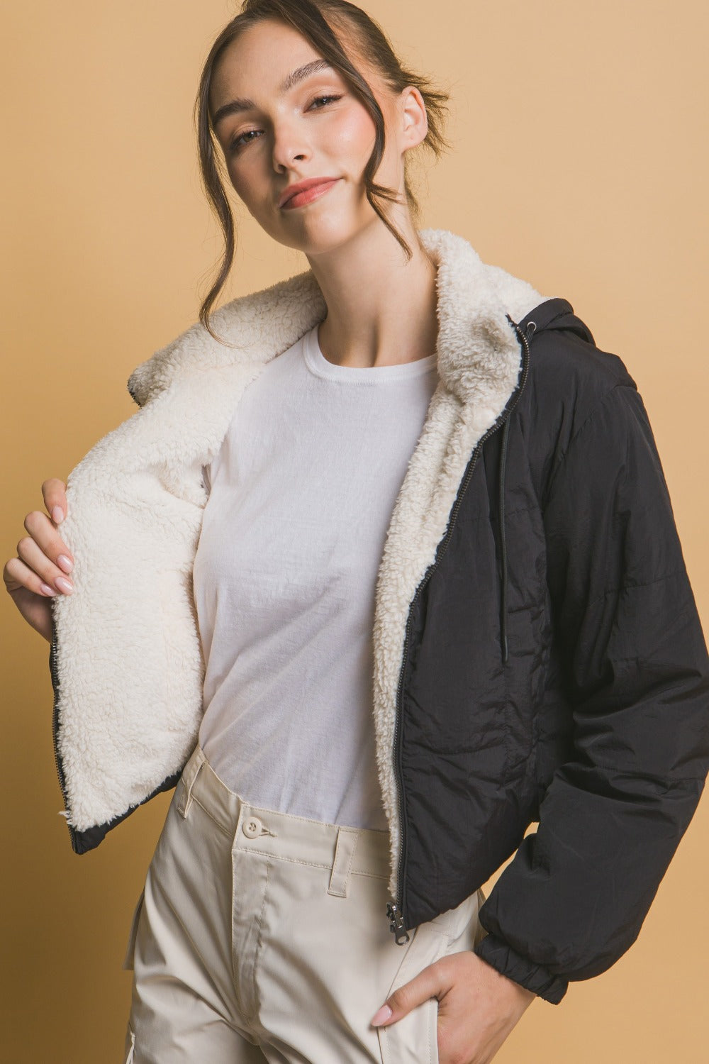 Elvira - Sherpa Dames Winterjas