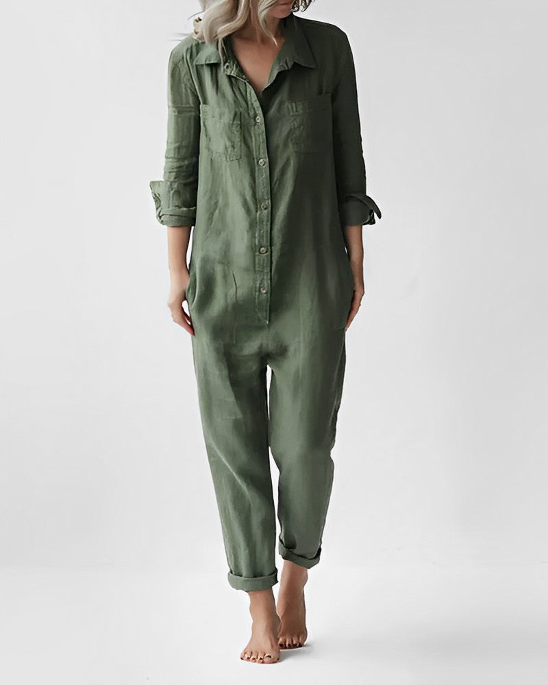 KAYLA | Stijlvolle groene jumpsuit