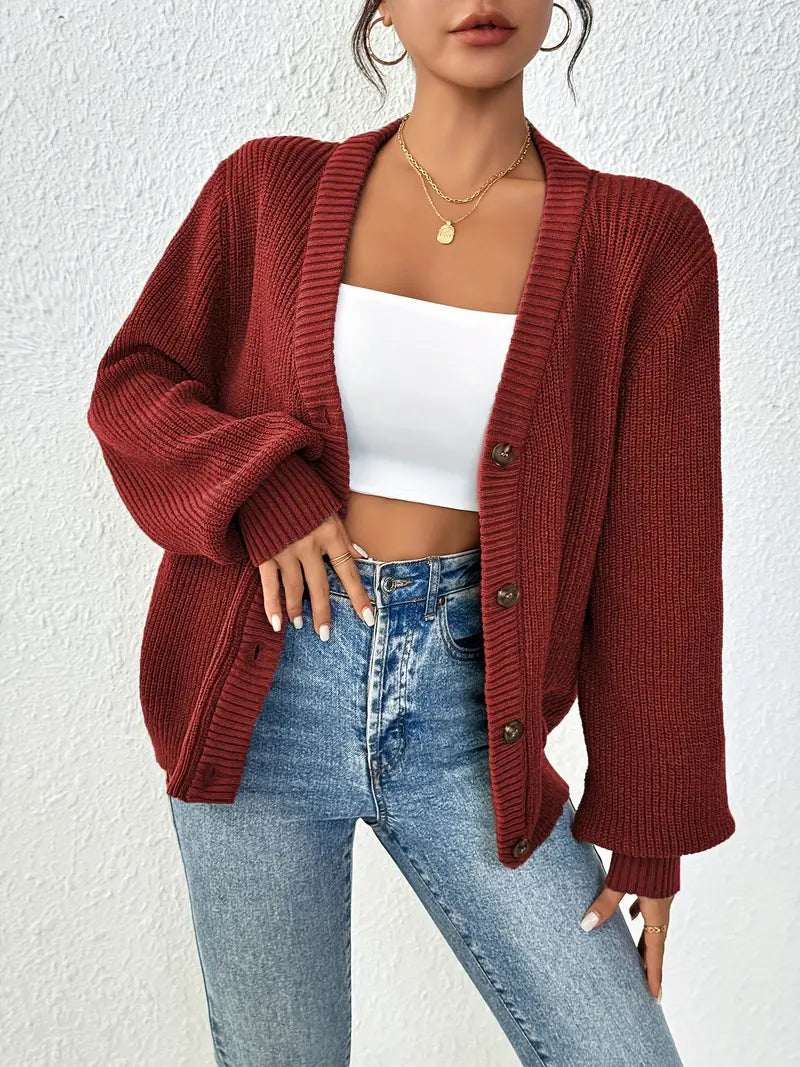 Casual Lange Mouwen Cardigan Sweater