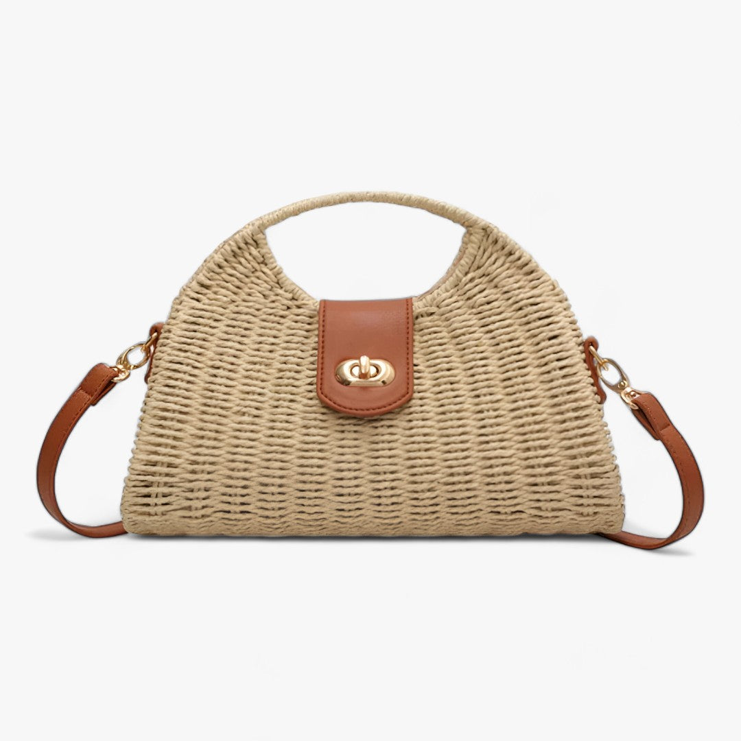 CARRIE | Zomerse Geweven Schelp Crossbodytas