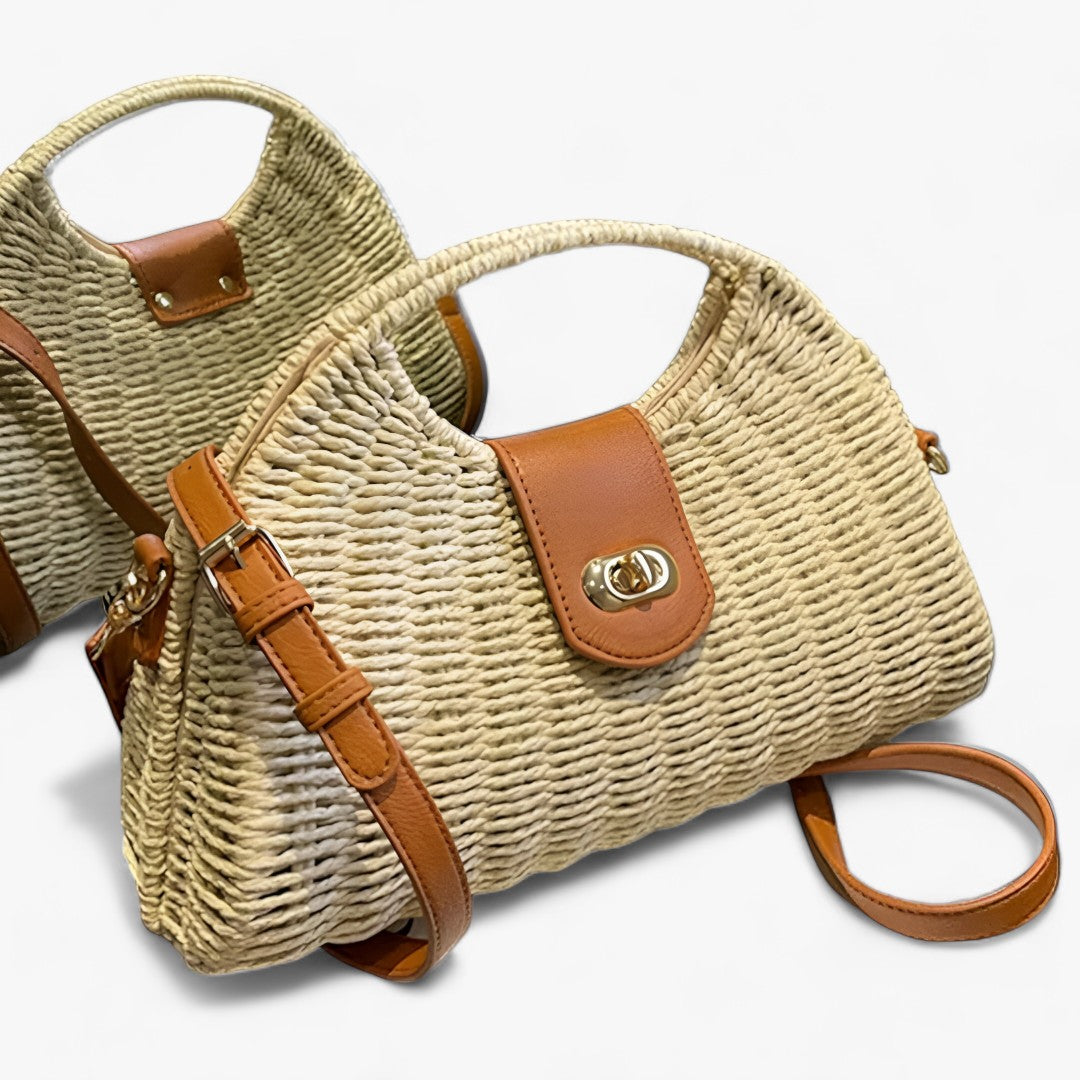 CARRIE | Zomerse Geweven Schelp Crossbodytas