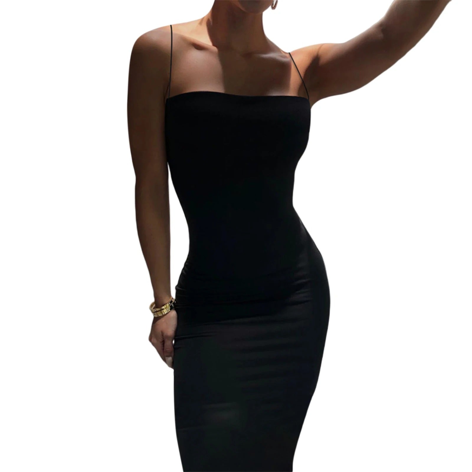 EVA | Bodycon zomerjurk strakke effen kleur