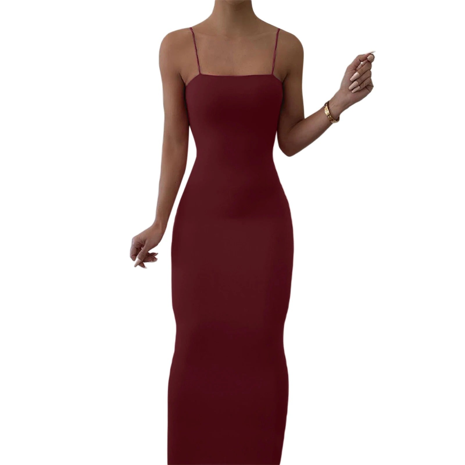 EVA | Bodycon zomerjurk strakke effen kleur